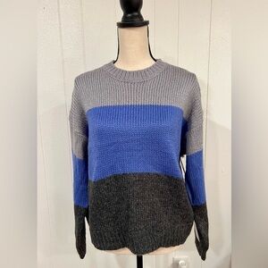 Lumiere Urban Outfitters color block sweater NWT size M
